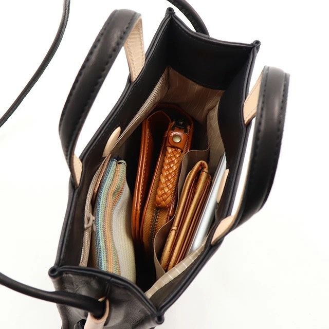 ESTINE　エスティーヌ　ロジカル　レザー2wayハンドバッグ　1076866-10