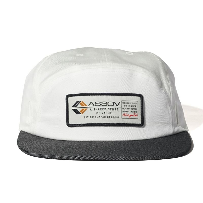AS2OV アッソブ 6 PANEL WAPPEN CAP - PATCH キャップ 帽子 ゴルフシリーズ  542201-0