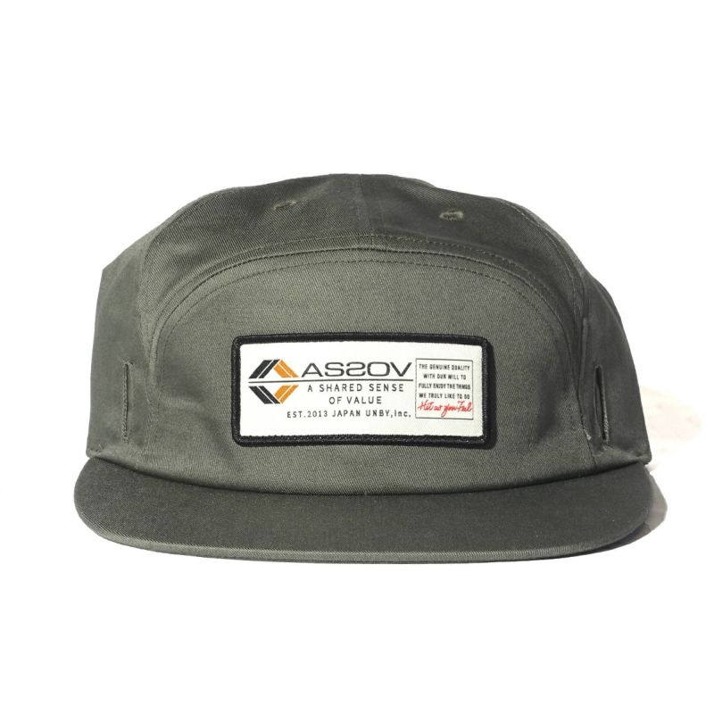 AS2OV アッソブ 6 PANEL WAPPEN CAP - PATCH キャップ 帽子 ゴルフシリーズ  542201-3
