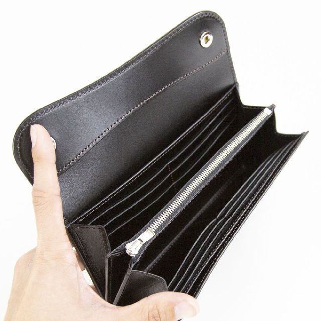 WILD SWANS ワイルドスワンズ シェルコードバン WAVE FLAP LONG WALLET WA-HC-6