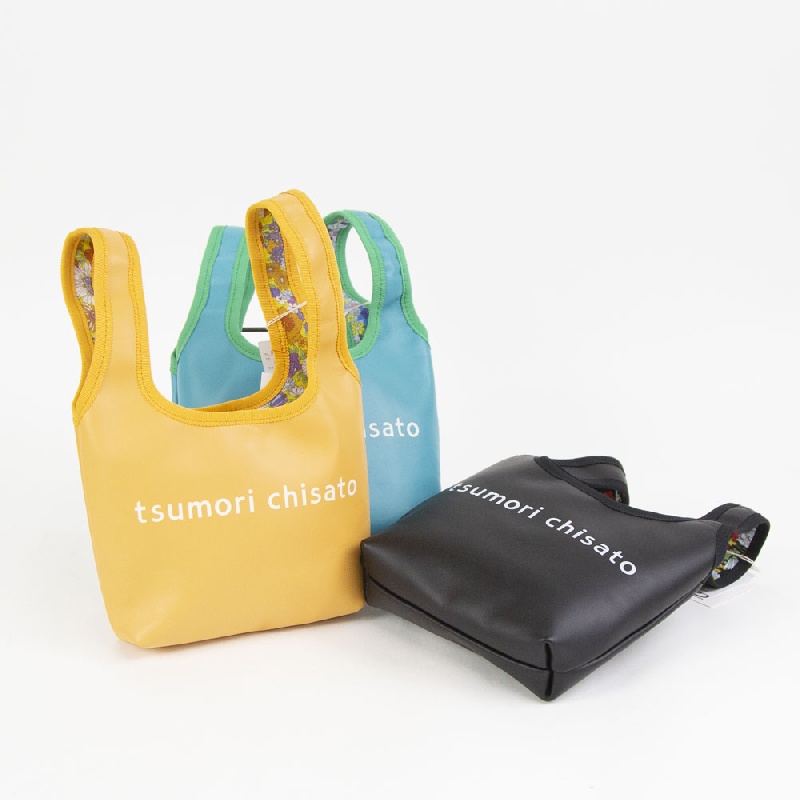 TSUMORI CHISATO ツモリチサト リバーシブル ラム ハンドバッグ S 053570