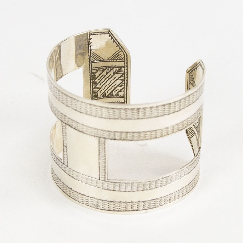 KNOW//MADE TOUAREG JEWELRY H Bangle Wide ノウメイド トゥアレグジュエリー Hバングル ワイド km-b008
