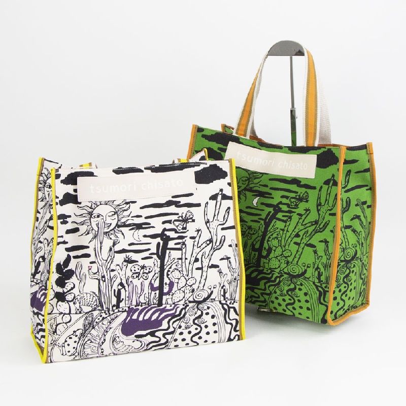 TSUMORI CHISATO ツモリチサト タイヨウとサボテン トートバッグ 050786