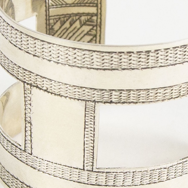KNOW//MADE TOUAREG JEWELRY H Bangle Wide ノウメイド トゥアレグジュエリー Hバングル ワイド km-b008-6