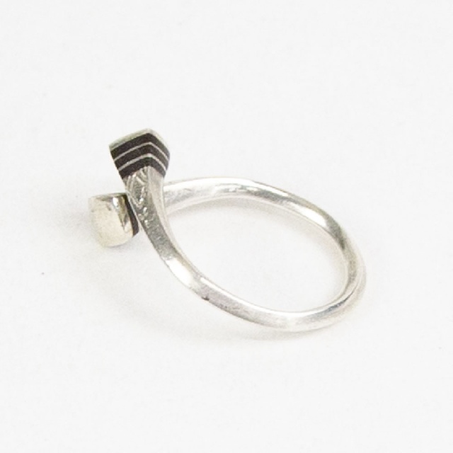 KNOW//MADE TOUAREG JEWELRY Cross Ring ノウメイド トゥアレグジュエリー エボニーウッドクロスリング km-r003-1