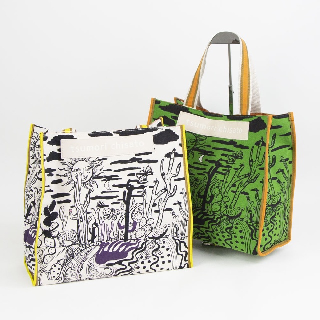 TSUMORI CHISATO ツモリチサト タイヨウとサボテン トートバッグ 050786-0