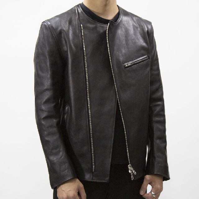 LICHT ADEL リヒトアデル ノーカラーライダースジャケット LW-JKT02-15
