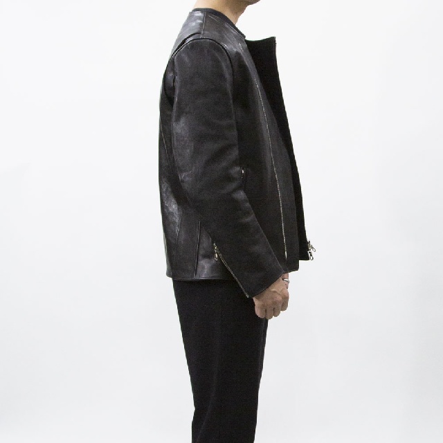 LICHT ADEL リヒトアデル ノーカラーライダースジャケット LW-JKT02-16