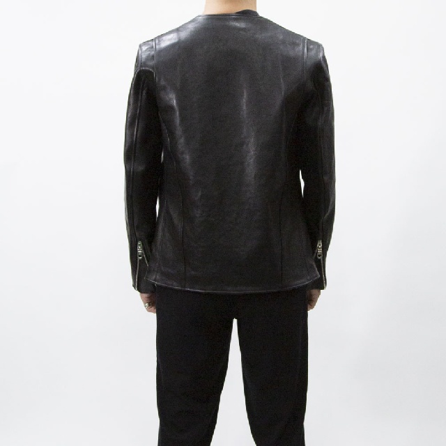 LICHT ADEL リヒトアデル ノーカラーライダースジャケット LW-JKT02-18