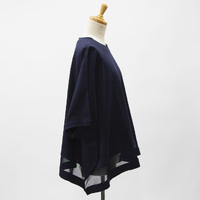 mizuiroind   ミズイロインド　メッシュミックスワイドプルオーバー　2-210096-6