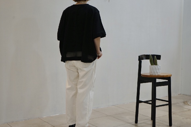 mizuiroind   ミズイロインド　メッシュミックスワイドプルオーバー　2-210096-12