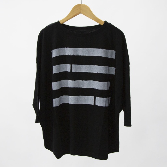 LY's for living　ワイズフォーリビング　ソフト天竺　ドットプリント七分袖シャツ　L15-T15-12　ボーダープリント七分袖シャツ　L15-T16-12-1