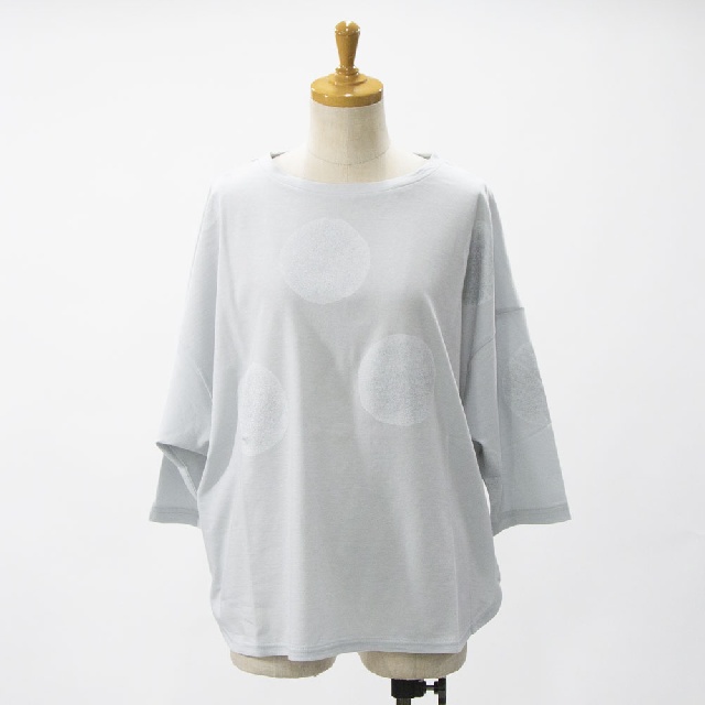 LY's for living　ワイズフォーリビング　ソフト天竺　ドットプリント七分袖シャツ　L15-T15-12　ボーダープリント七分袖シャツ　L15-T16-12-4