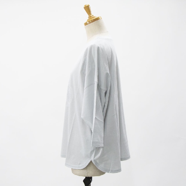 LY's for living　ワイズフォーリビング　ソフト天竺　ドットプリント七分袖シャツ　L15-T15-12　ボーダープリント七分袖シャツ　L15-T16-12-5