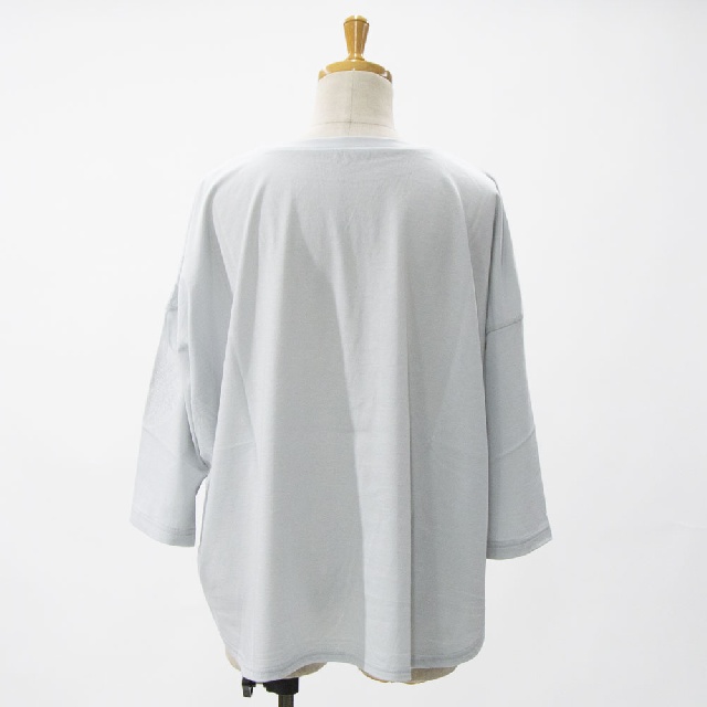 LY's for living　ワイズフォーリビング　ソフト天竺　ドットプリント七分袖シャツ　L15-T15-12　ボーダープリント七分袖シャツ　L15-T16-12-6