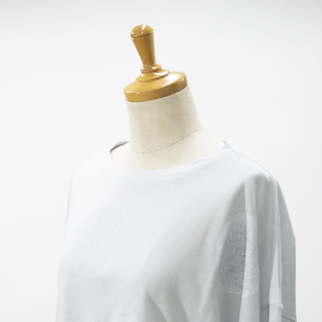 LY's for living　ワイズフォーリビング　ソフト天竺　ドットプリント七分袖シャツ　L15-T15-12　ボーダープリント七分袖シャツ　L15-T16-12-8