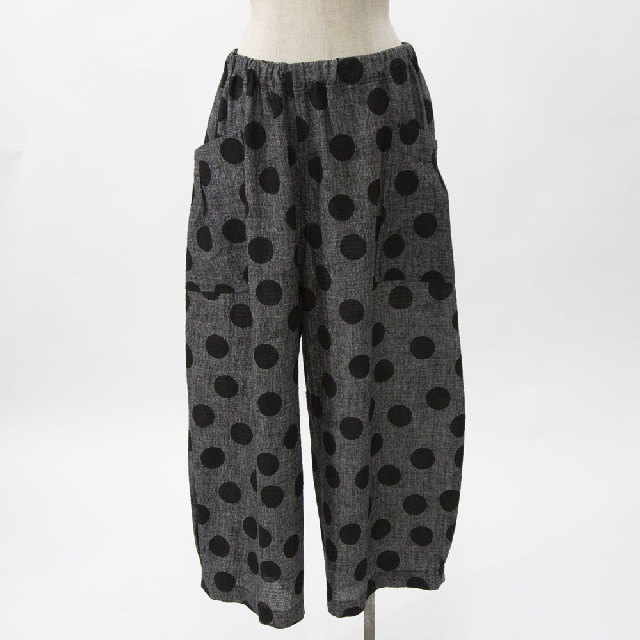 LY's for living　ワイズフォーリビング　リップルプリント　八分丈パンツ　L10-L11-30-1