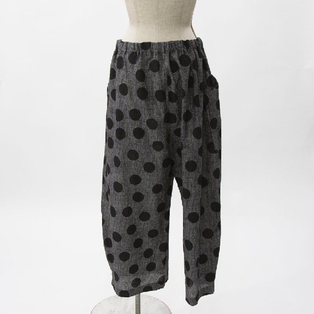 LY's for living　ワイズフォーリビング　リップルプリント　八分丈パンツ　L10-L11-30-2