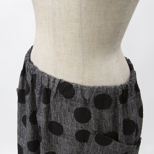 LY's for living　ワイズフォーリビング　リップルプリント　八分丈パンツ　L10-L11-30-4