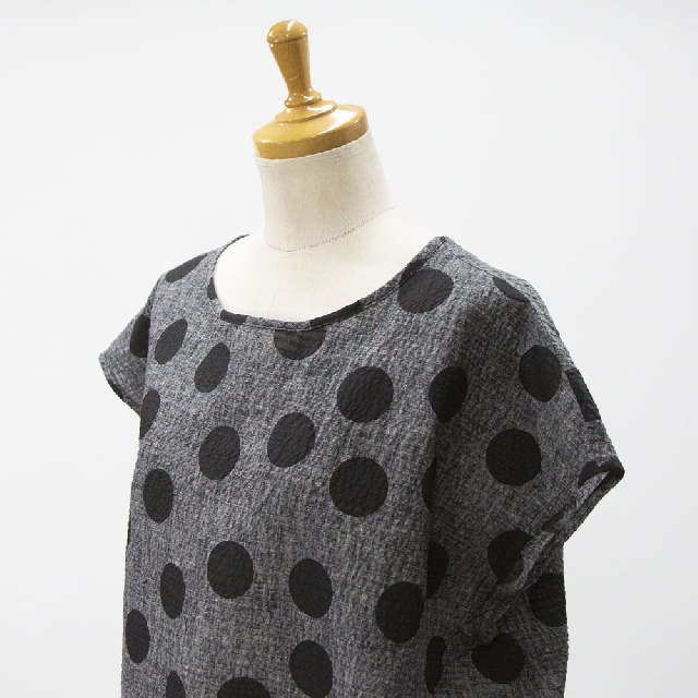 Y's for living　ワイズフォーリビング　リップルプリント　プルオーバー　L10-L09-24-5