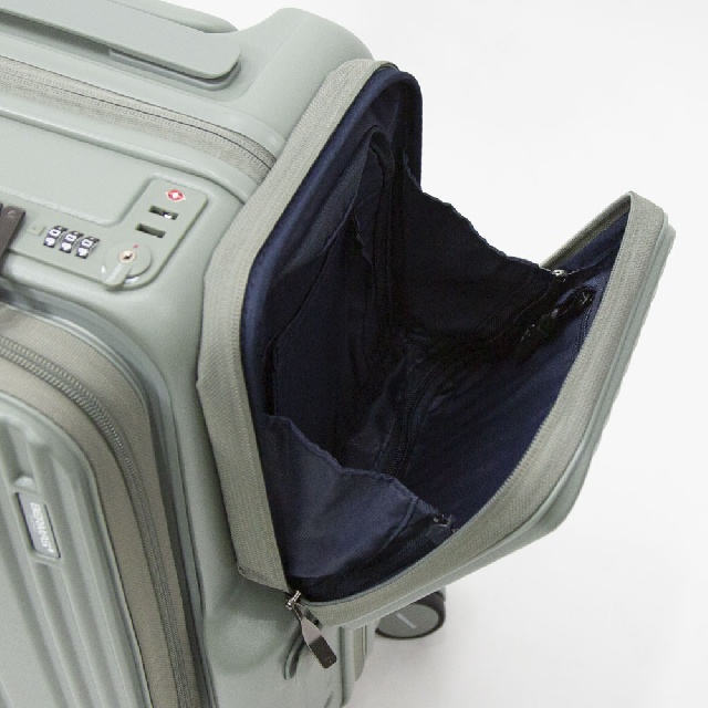 BERMAS EURO CITY Ⅲ ユーロシティ サイドポケット付き フロントオープン キャリーケース 35L 60526-12