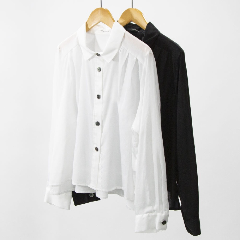 Y's for living　ワイズフォーリビング　80/1サテン　シャツ　L25-R16-25