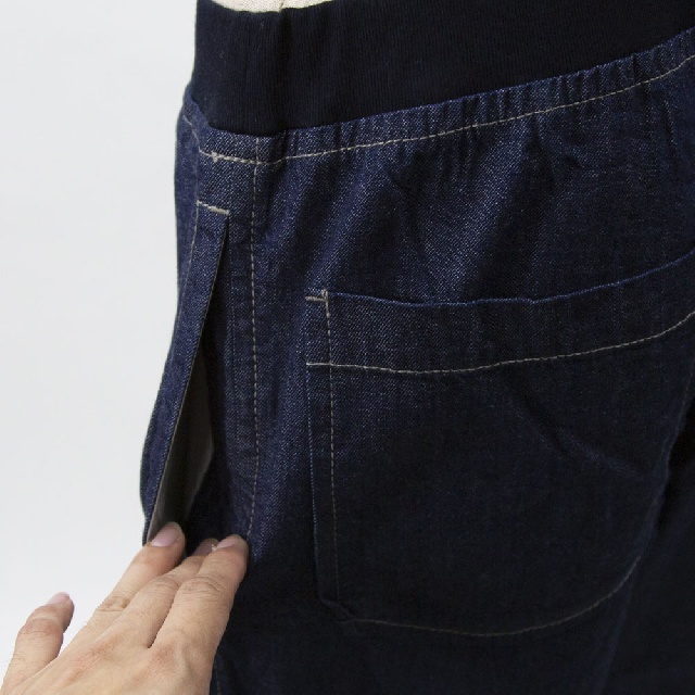 Y's for living　ワイズフォーリビング　7オンスデニム　裾スリット八分丈パンツ　L13-R09-26-5
