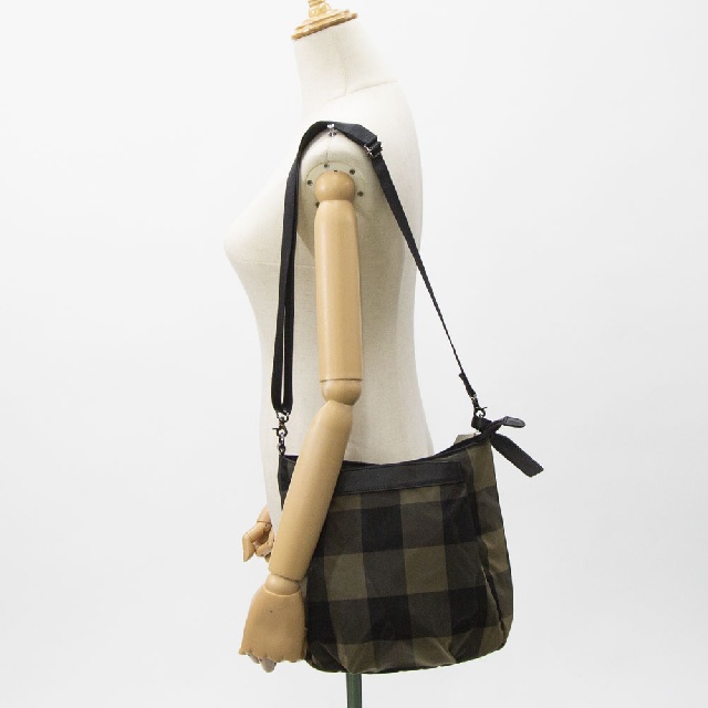 BEAU DESSIN　ボーデッサン　チュールチェック柄　フロントジップ付き　ショルダー　CK-2458-9