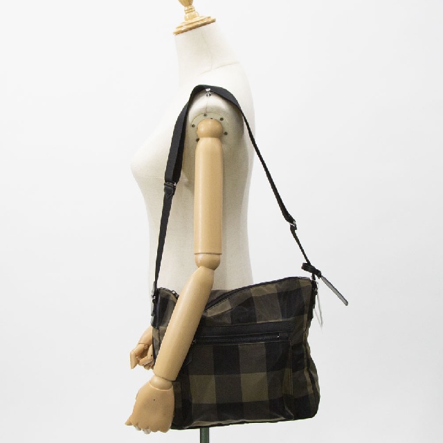 BEAU DESSIN　ボーデッサン　チュールチェック柄　フロントジップ付き　ショルダー　CK-015-8