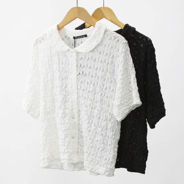 mizuiroind   ミズイロインド　ストレッチラウンドカラーシャツ　2-210111-0