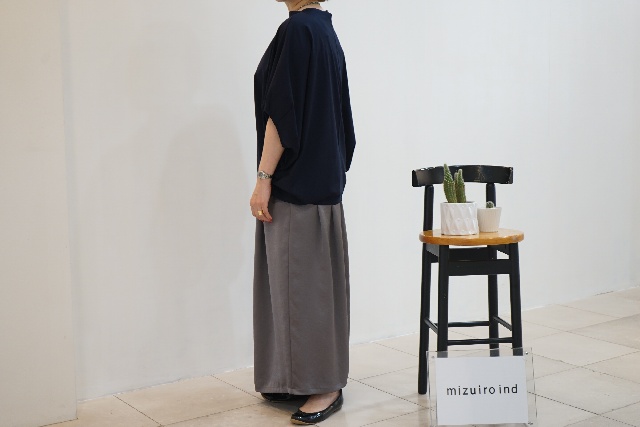 mizuiroind   ミズイロインド　ボートネックドルマンプルオーバー　2-210116-11