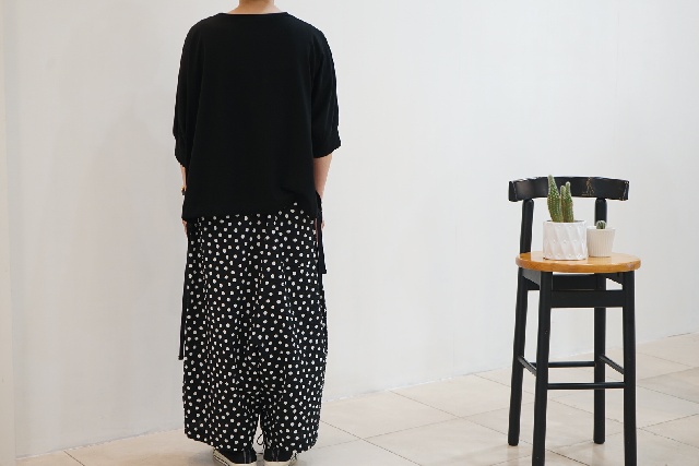 Y's for living　ワイズフォーリビング　リップルドット　ペンギンパンツ　L18-L19-23-14