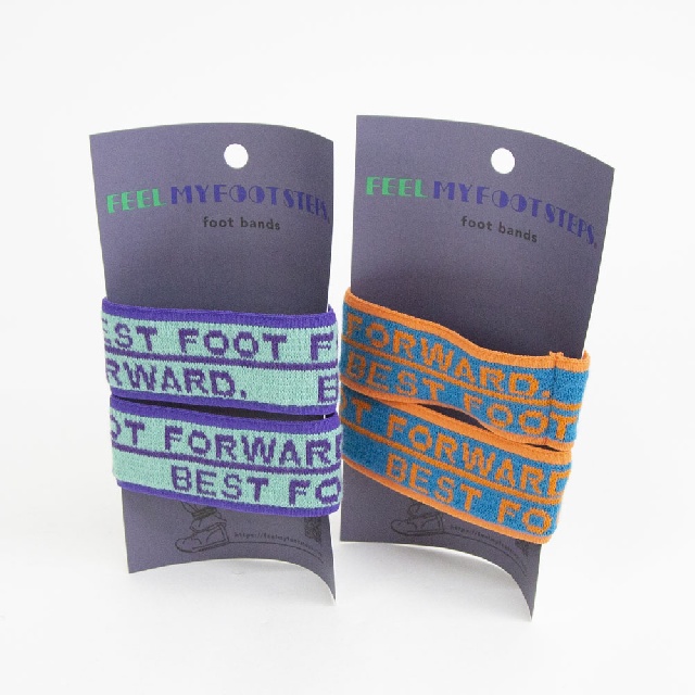FEEL MYFOOT STEPS. フィールマイフットステップス best foot forward. フットバンド FF115-0