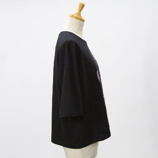 Y's for living　ワイズフォーリビング　ソフト天竺ワイルドフラワープリント　半袖シャツ　L35-T18-95-5