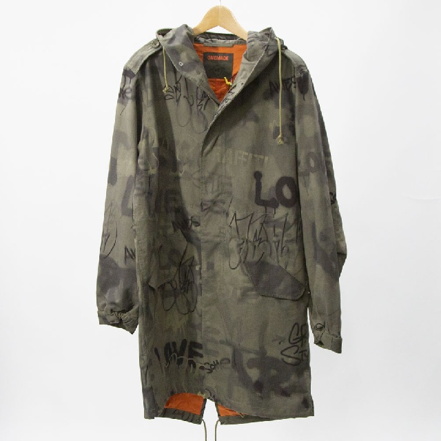 ONEMADE　ワンメイド　FULL PRINT MODS COAT　フルプリント　モッズコート　ONE-1461-1