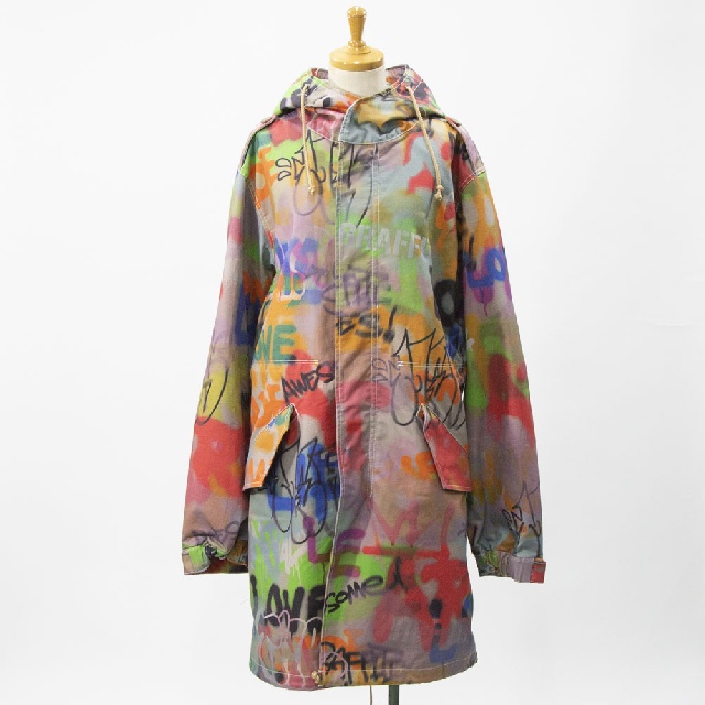 ONEMADE　ワンメイド　FULL PRINT MODS COAT　フルプリント　モッズコート　ONE-1461-2