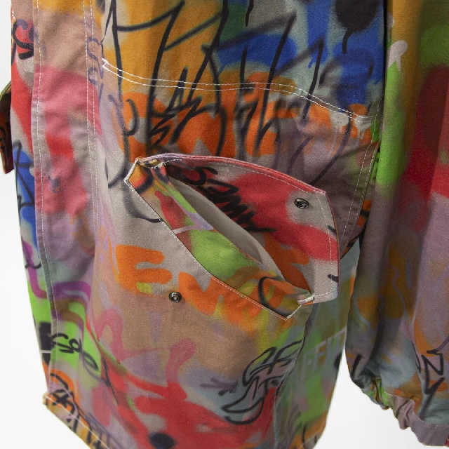 ONEMADE　ワンメイド　FULL PRINT MODS COAT　フルプリント　モッズコート　ONE-1461-8