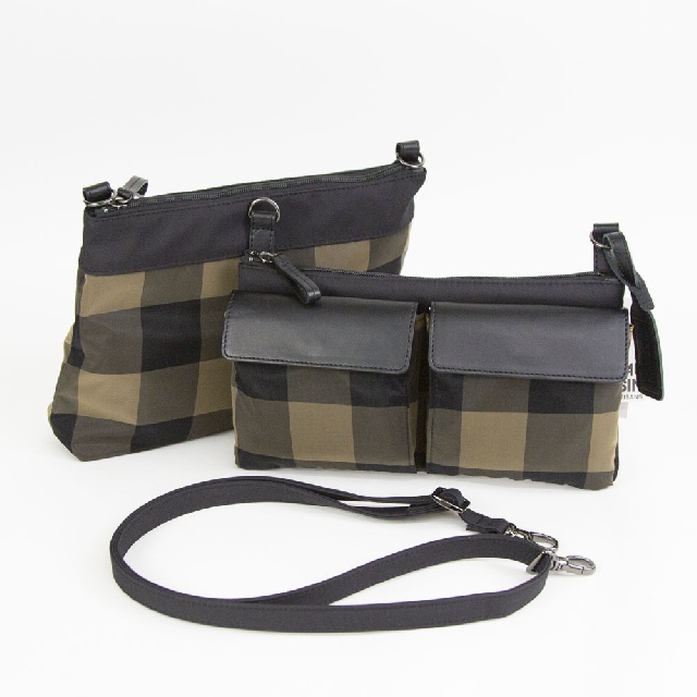 BEAU DESSIN　ボーデッサン　チュールチェック柄　2ポケット　ショルダーバッグ　CK-2009-10