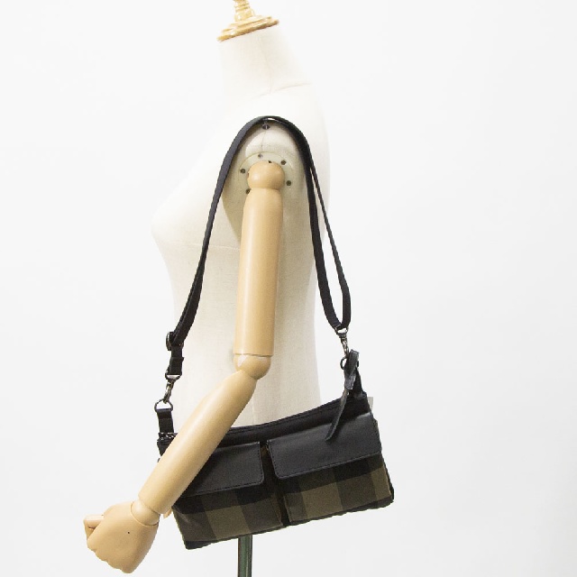 BEAU DESSIN　ボーデッサン　チュールチェック柄　2ポケット　ショルダーバッグ　CK-2009-12
