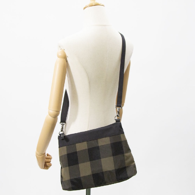 BEAU DESSIN　ボーデッサン　チュールチェック柄　2ポケット　ショルダーバッグ　CK-2009-13