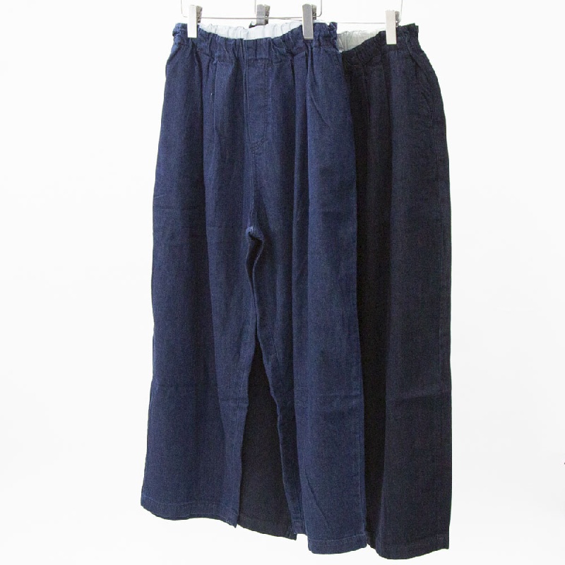 mizuiro ind　ミズイロインド　デニムタックワイドパンツ　3-260068
