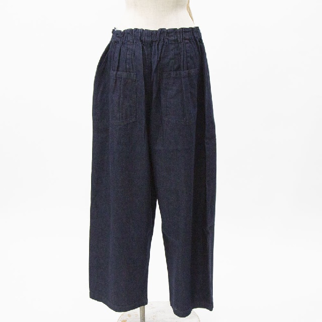 mizuiro ind　ミズイロインド　デニムタックワイドパンツ　3-260068-4