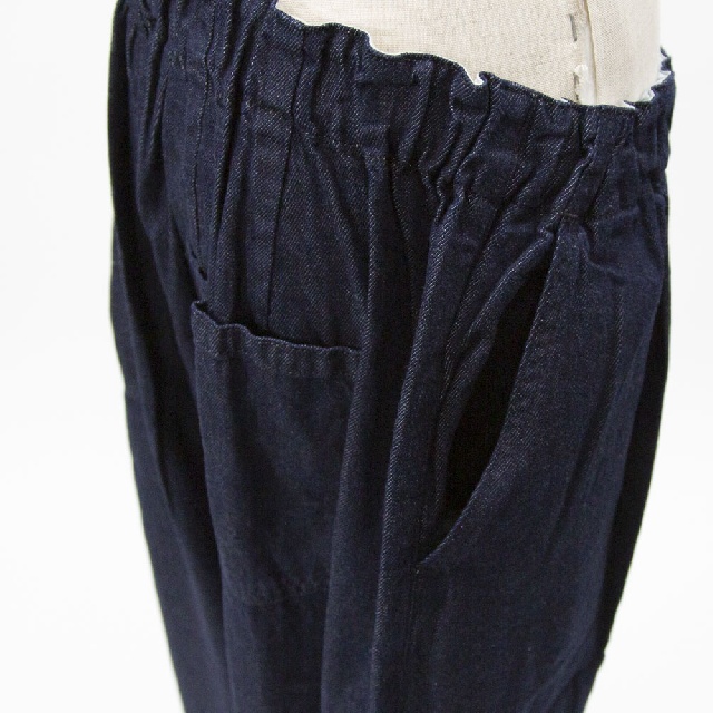 mizuiro ind　ミズイロインド　デニムタックワイドパンツ　3-260068-8