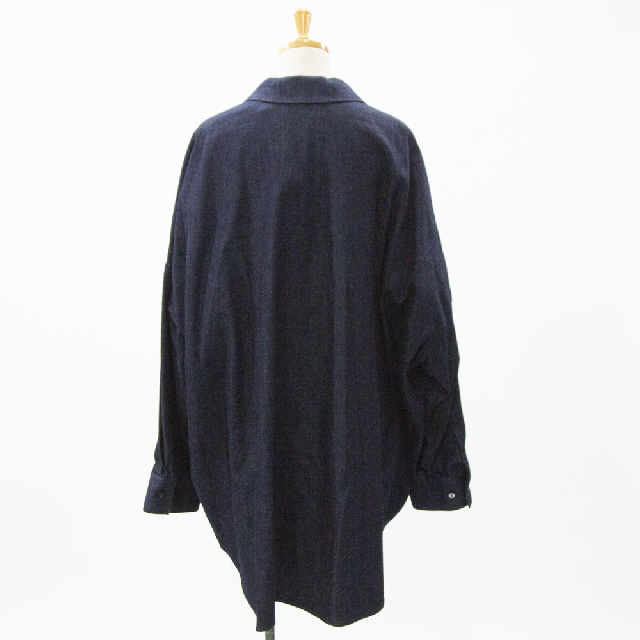 mizuiro ind　ミズイロインド　デニムワイドシャツ　3-230101-3