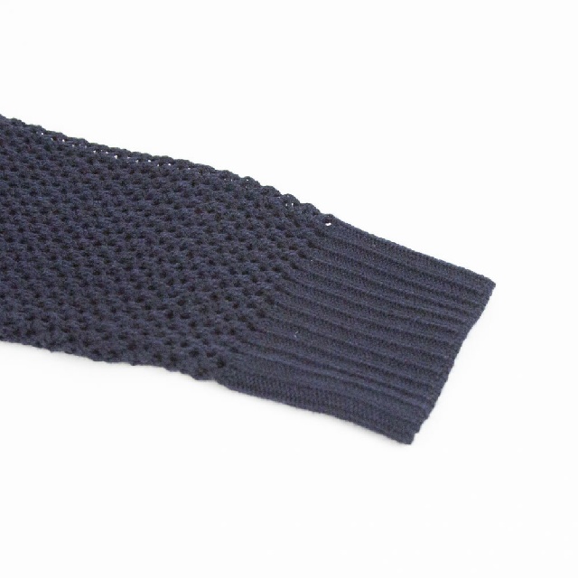 mizuiro ind　ミズイロインド　メッシュVネックカーディガン　3-220094-9