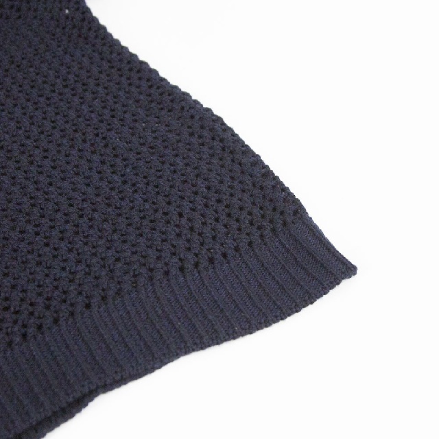 mizuiro ind　ミズイロインド　メッシュVネックカーディガン　3-220094-10