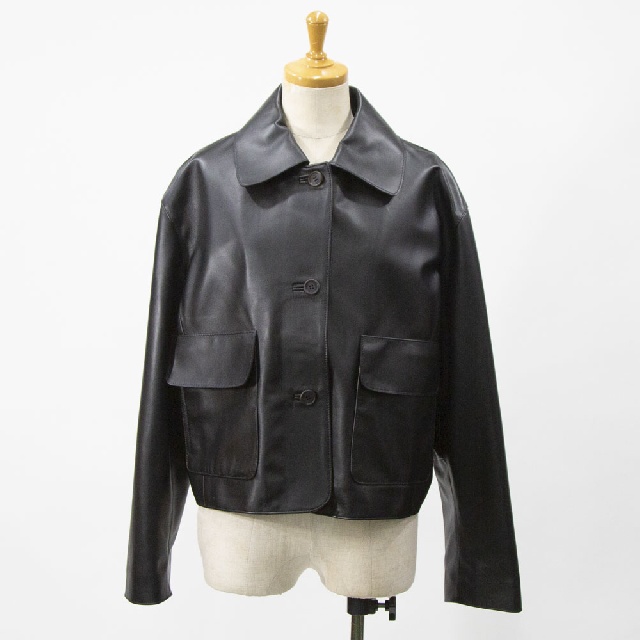 EMMETI　BEATRICE　SP LAMB SKIN NAPPA　エンメティ　ベアトリス　ショート レザージャケット　BEATRICE-1