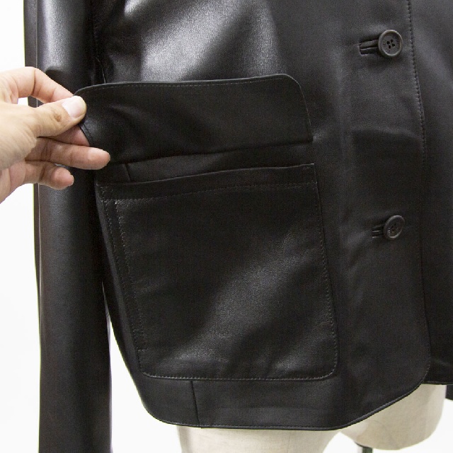 EMMETI　BEATRICE　SP LAMB SKIN NAPPA　エンメティ　ベアトリス　ショート レザージャケット　BEATRICE-7