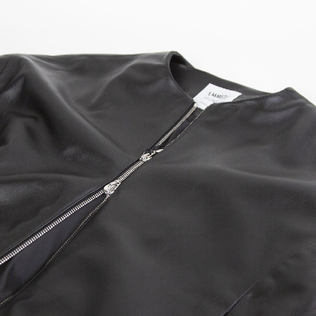 EMMETI　TILLY　SP LAMB SKIN NAPPA　エンメティ　ティリー　ノーカラー　ライダースジャケット 　TILLY-9