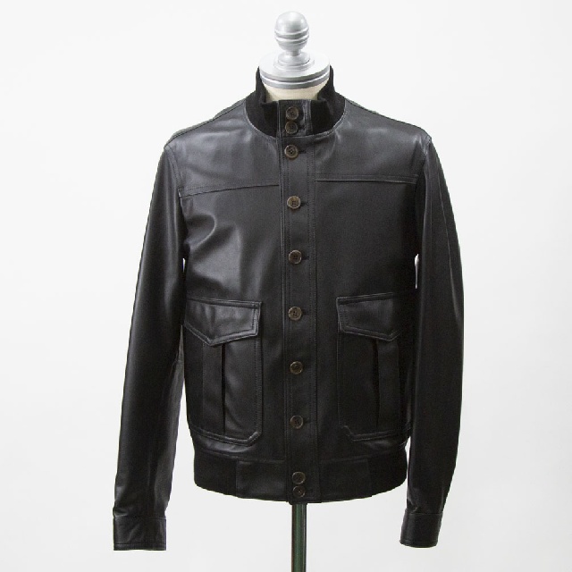 EMMETI　GUS LANA　SP LEATHER　エンメティ　ガス　ラムスキンジャケット　A-1型ブルゾン　GUS LANA-1